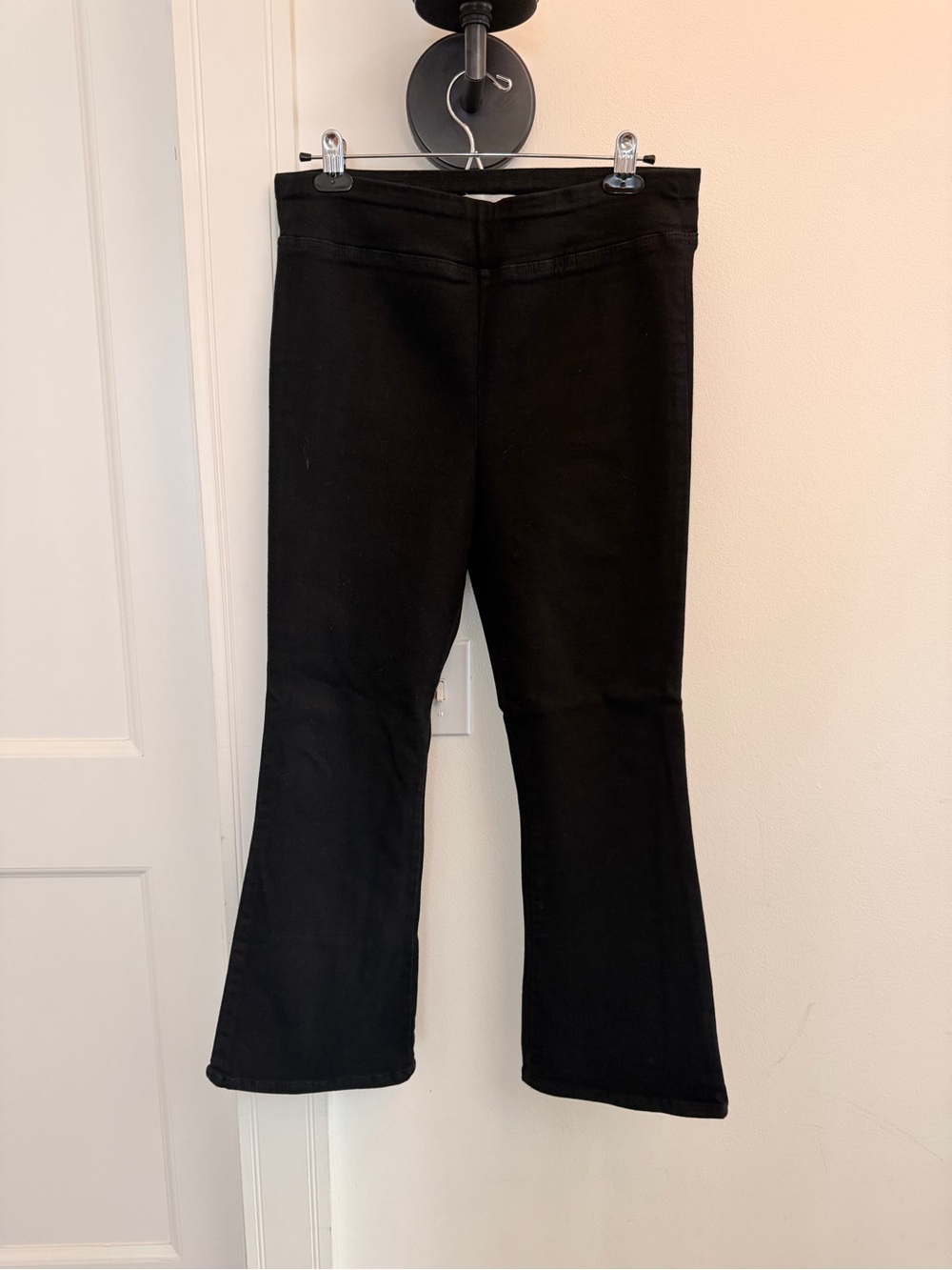 Frame Denim Black Flared Jeans